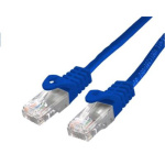 Kabel C-TECH patchcord Cat6, UTP, modrý, 0,25m, CB-PP6-025B