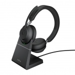 Jabra Evolve2 65/Stereo/USB/BT/Bezdrát/Stand/Černá, 26599-989-989