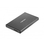 Externí box pro HDD 2,5" USB 3.0 Natec Rhino Go, černý, hliníkové tělo, NKZ-0941