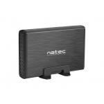 Externí box pro HDD 3,5" USB 3.0 Natec Rhino, černý,  včetně napájecího adaptéru, NKZ-0448