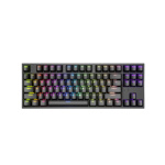 Genesis herní mechanická klávesnice THOR 404/RGB/Gateron Yellow Pro/Drátová USB/US layout/Černá, NKG-2069