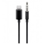 PremiumCord Apple Lightning audio redukční kabel na 3.5 mm stereo jack, 1 m, černý, kipod50