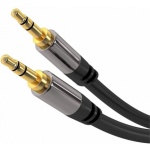 PremiumCord HQ stíněný kabel stereo Jack 3.5mm - Jack 3.5mm M/M 5m, kjqmm5