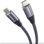 PremiumCord USB-C kabel ( USB 3.2 GEN 2x2, 5A, 100W, 20Gbit/s ) bavlněný oplet, 3m, KU31CR3