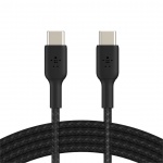 BELKIN kabel oplétaný USB-C - USB-C, 1m, černý, CAB004bt1MBK