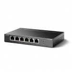 TP-link TL-SF1006P 6x10/100 (4xPOE+) 67W kovový CCTV switch, TL-SF1006P