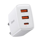 Baseus CCXJ-E02 Compact Quick Nabíječka USB-C 30W White, 6953156207301