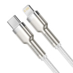 Baseus Datový kabel Cafule USB-C/Lightning PD 20W 1m bílý, 6953156202078