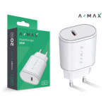 Aligator síťová nabíječka A-MAX PD 20W USB-C bílá, AX0001V