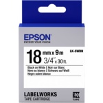 EPSON POKLADNÍ SYSTÉMY Epson Label Cartridge Standard LK-5WBN Black/White 18mm (9m), C53S655006