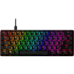 HyperX 60 Alloy Origins AQU/Drátová USB/US layout/Černá, 56R61AA#ABA