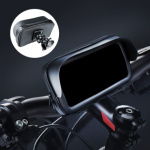 Bike holder waterproof with zip and hood ( 5,5" - 6,3" ) black 433094