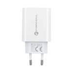 FORCELL F-ENERGY TFK-TC-20WPD travel charger Type C + cable Type C to Lightning PD QC4.0 3A 20W white 440721