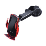 FORCELL F-GRIP automatic car holder for windshield / air vent with wireless charging Qi 15W red 440818