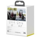 BASEUS car holder with wireless charging automatic for air vent / windshield / console 15W WXHW03-01 silver 445633