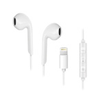 Forcell earphones stereo for Apple iPhone Lightning 8-pin NEW BOX white 449414