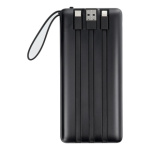 VEGER powerbank 20 000 mAh with built-in cables Micro USB / Type C / Lightning C20 (W2047) black 541947