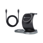 FORCELL F-ENERGY Sail Mag wireless charger 3in1 compatible with MagSafe Qi 15W black 585770