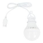 LED bulb to USB A warm white light 350 lm 5W 1 m white 585832