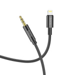 HOCO cable AUX Jack 3,5 mm to Lightning UPA19 1 m black 594608