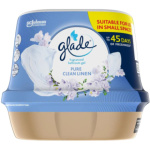 Glade Clean Linen vonný gel do koupelny, 180 g