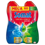 Somat Excellence Duo gel do myčky na mytí nádobí, 2× 540 ml, 60 dávek