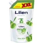 Lilien Olive Milk tekuté mýdlo, náhradní náplň, XXL balení, 1250 ml