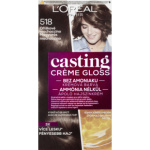 L'Oréal Paris Casting Crème Gloss Krémová barva na vlasy, oříškové mochaccino 518