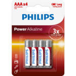 Baterie Philips Power Alkaline 2 ks AAA LR03 Micro 1,5V