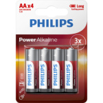 Baterie Philips Longlife Power AA 4 ks LR6 Mignon 1,5V