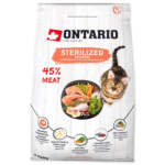 Krmivo Ontario Cat Sterilised Salmon 0,4kg 213-10773|X|X|KS