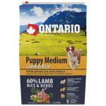 Krmivo Ontario Puppy Medium Lamb & Rice 2,25kg 214-10295|X|X|KS