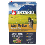 Krmivo Ontario Adult Medium Lamb & Rice 2,25kg 214-10695|X|X|KS