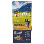 Krmivo Ontario Adult Medium Lamb & Rice 12kg 214-10698|X|X|KS