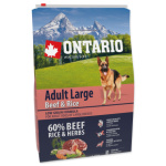 Krmivo Ontario Adult Large Beef & Rice 2,25kg 214-10755|X|X|KS