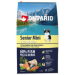 Krmivo Ontario Senior Mini Fish & Rice 6,5kg 214-11177|X|X|KS