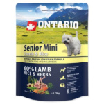 Krmivo Ontario Senior Mini Lamb & Rice 0,75kg 214-11193|X|X|KS