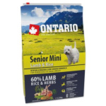 Krmivo Ontario Senior Mini Lamb & Rice 2,25kg 214-11195|X|X|KS