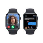 Apple Watch Series 9 45mm Temně inkoustový hliník s temně inkoustovým sportovním řemínkem - M/L MR9A3QC/A