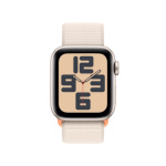 Apple Watch SE 40mm Hvězdně bílý hliník s hvězdně bílým provlékacím sportovním řemínkem MR9W3QC/A