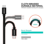 SWISSTEN Textile Micro USB, datový kabel, modrý, 1,2 m 71522208